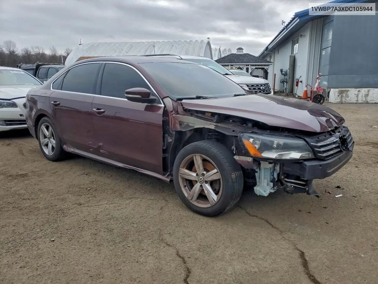 1VWBP7A3XDC105944 2013 Volkswagen Passat Se