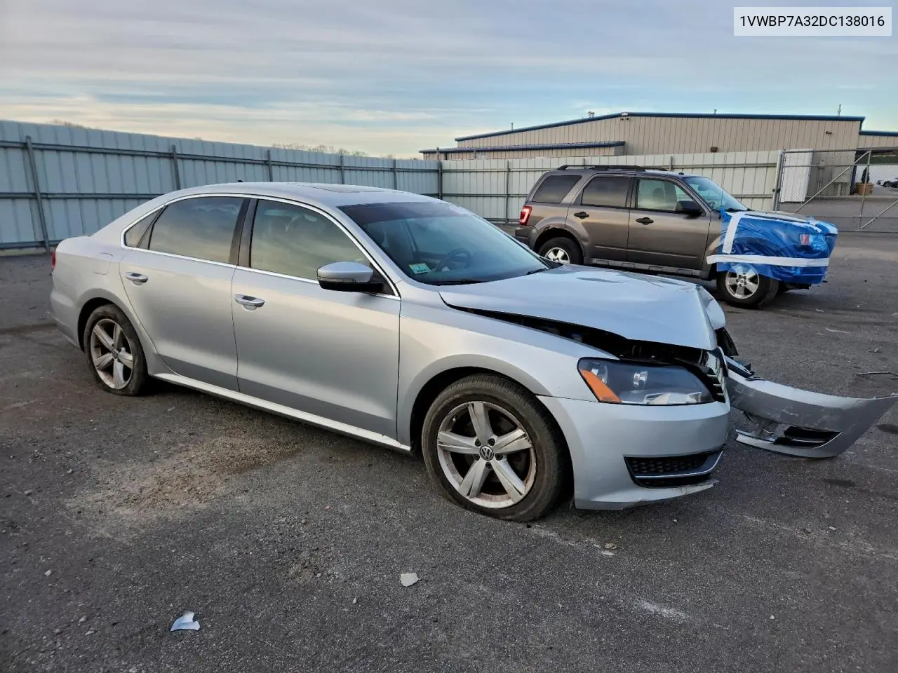 1VWBP7A32DC138016 2013 Volkswagen Passat Se