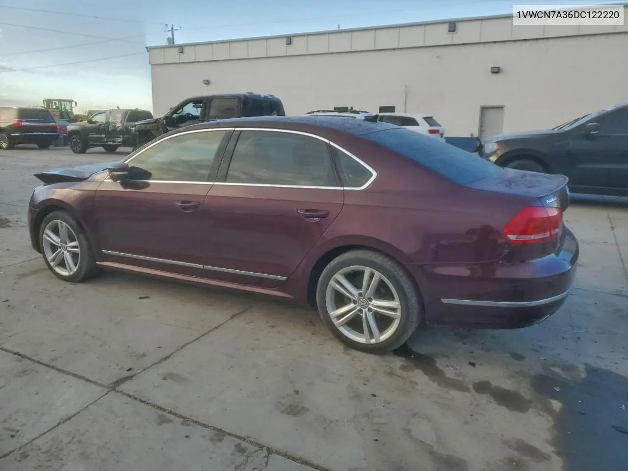 1VWCN7A36DC122220 2013 Volkswagen Passat Sel