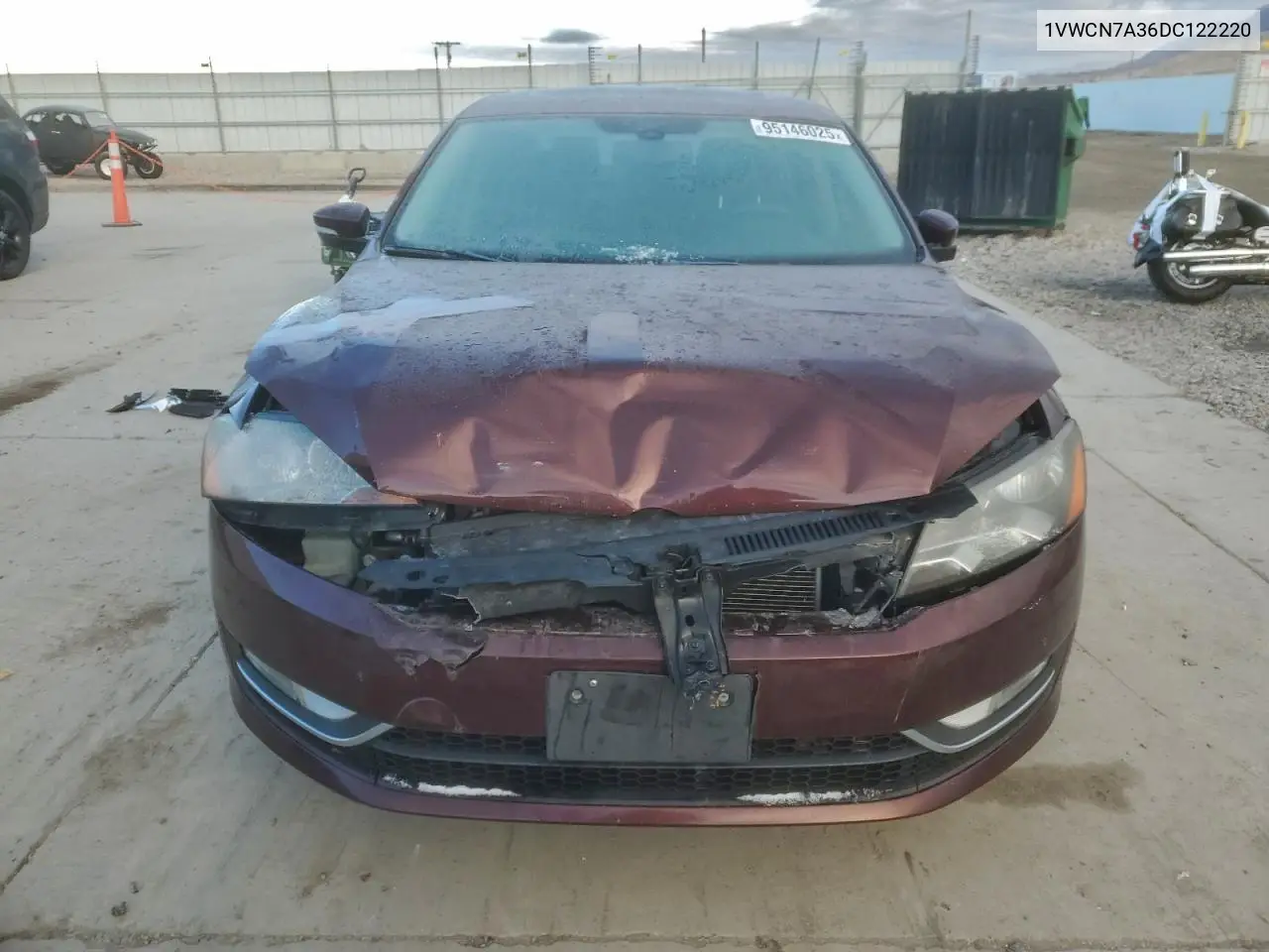 1VWCN7A36DC122220 2013 Volkswagen Passat Sel