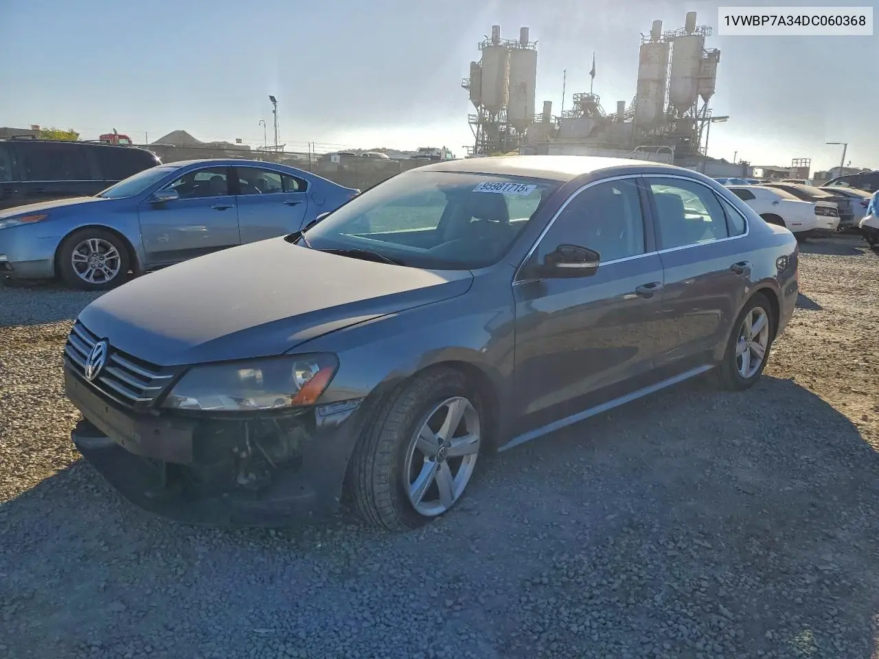 1VWBP7A34DC060368 2013 Volkswagen Passat Se