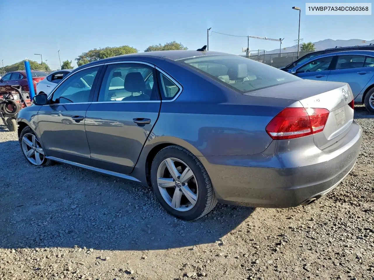 1VWBP7A34DC060368 2013 Volkswagen Passat Se