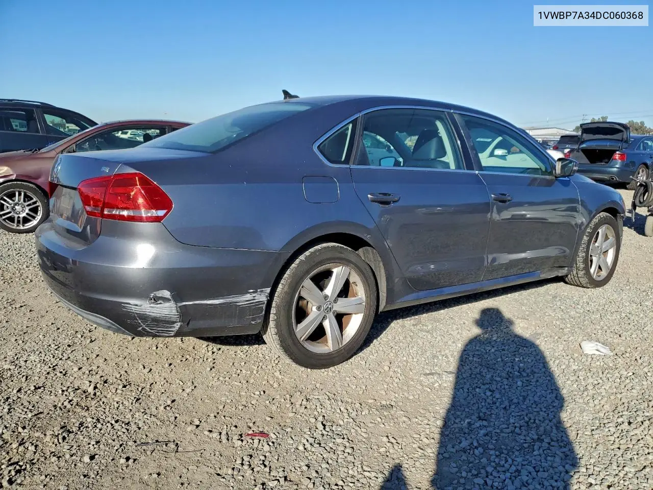 1VWBP7A34DC060368 2013 Volkswagen Passat Se