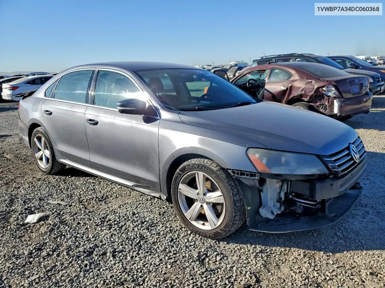 1VWBP7A34DC060368 2013 Volkswagen Passat Se