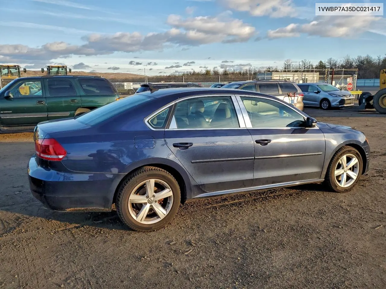1VWBP7A35DC021417 2013 Volkswagen Passat Se