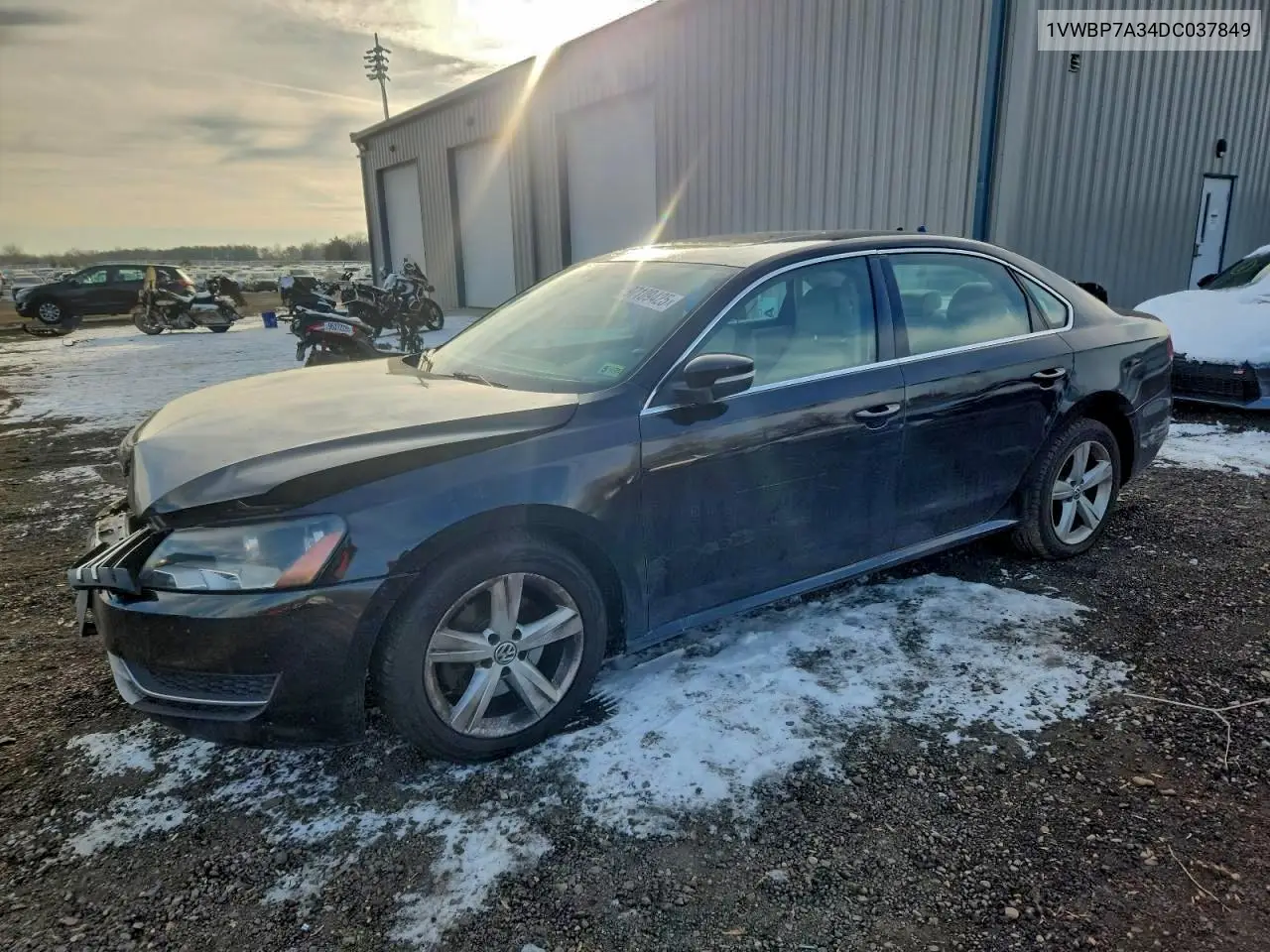 1VWBP7A34DC037849 2013 Volkswagen Passat Se