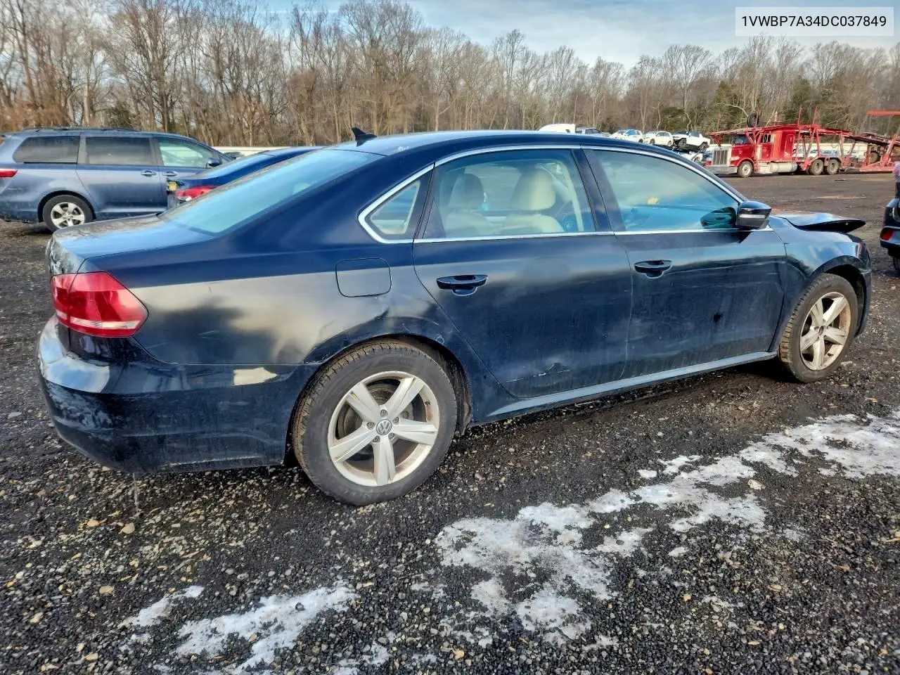 1VWBP7A34DC037849 2013 Volkswagen Passat Se