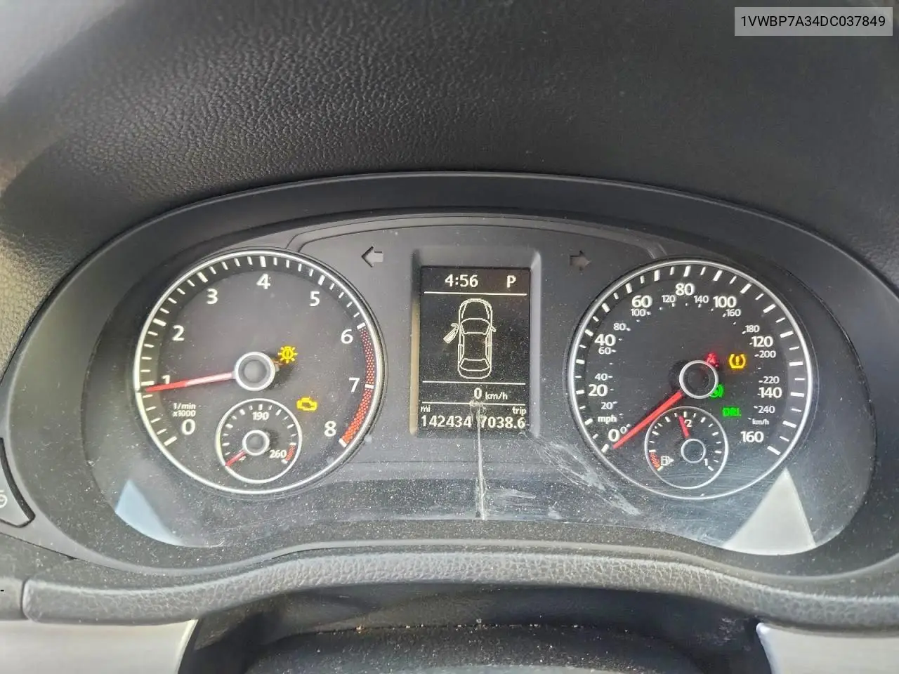 1VWBP7A34DC037849 2013 Volkswagen Passat Se