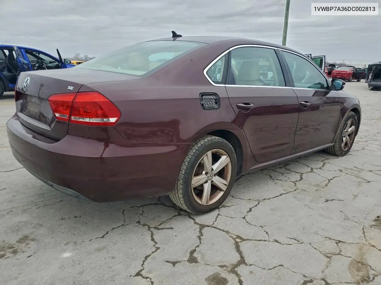 1VWBP7A36DC002813 2013 Volkswagen Passat Se