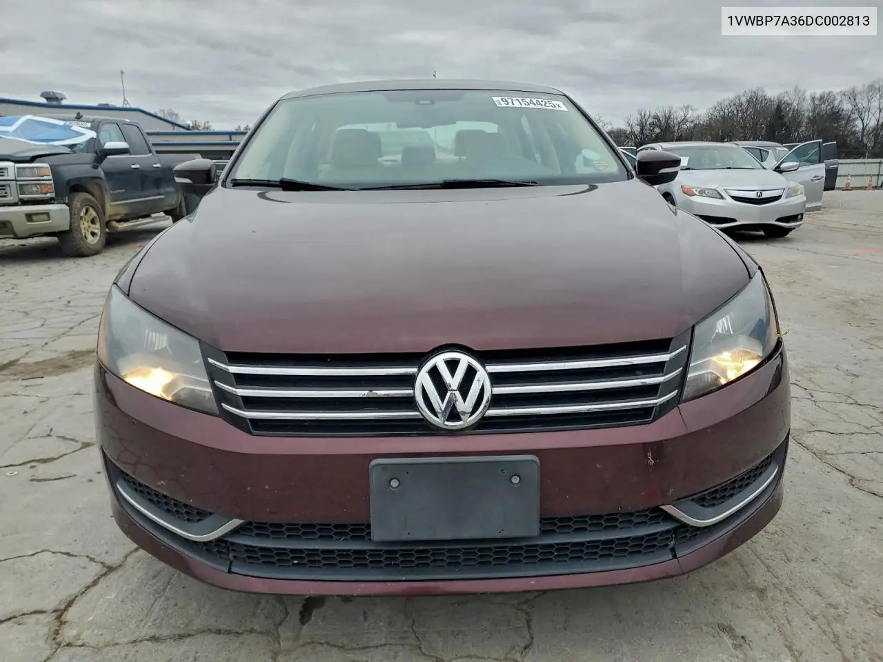 1VWBP7A36DC002813 2013 Volkswagen Passat Se