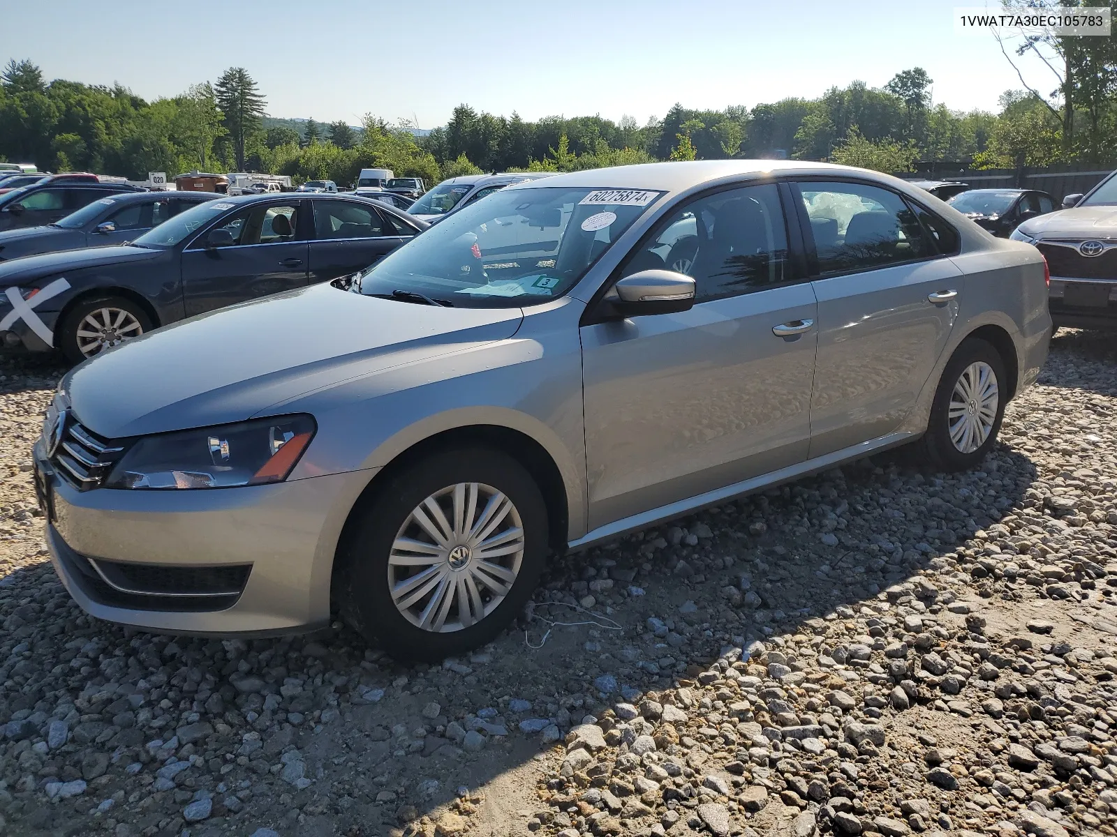 1VWAT7A30EC105783 2014 Volkswagen Passat S