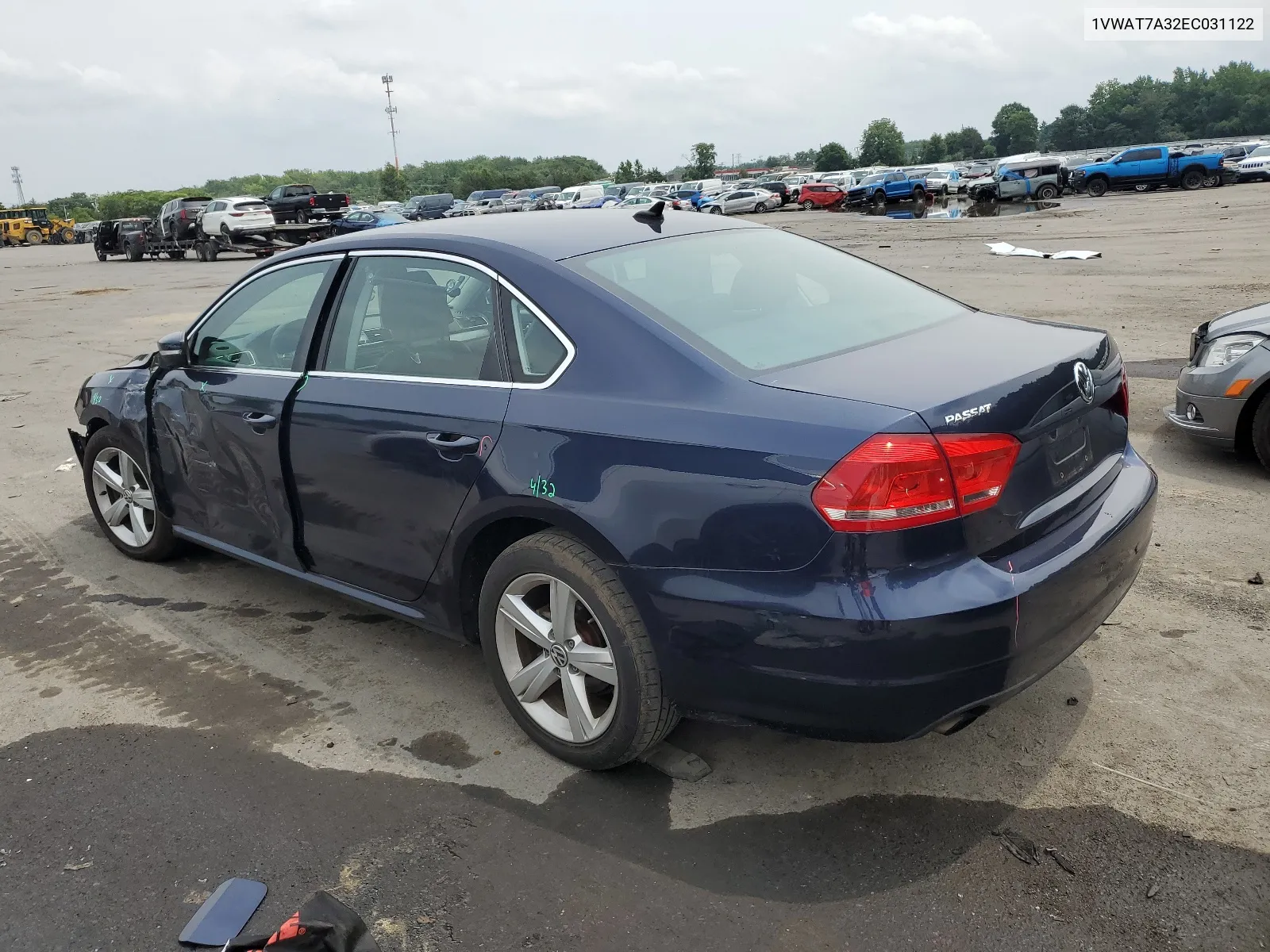 1VWAT7A32EC031122 2014 Volkswagen Passat S