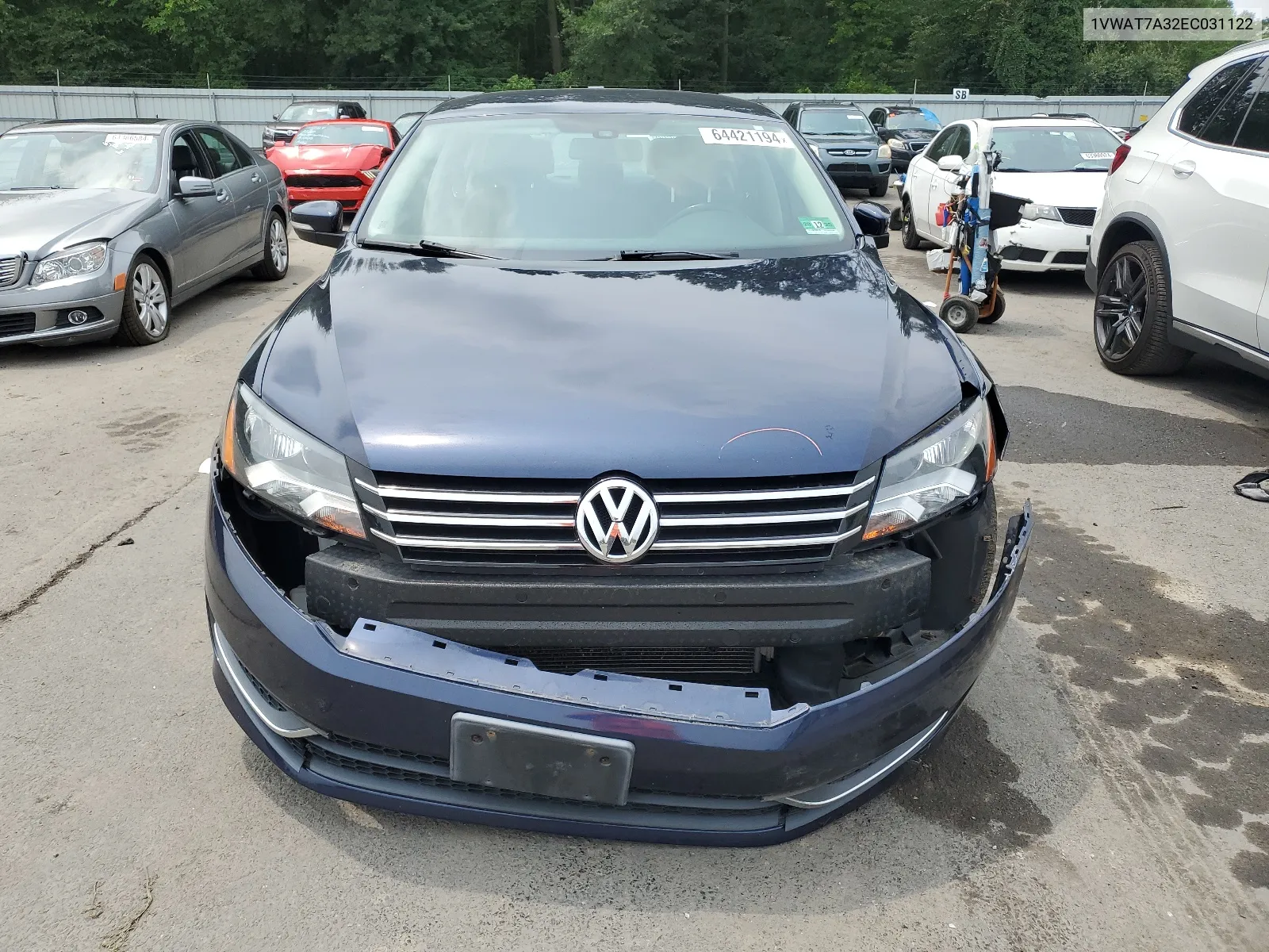 1VWAT7A32EC031122 2014 Volkswagen Passat S