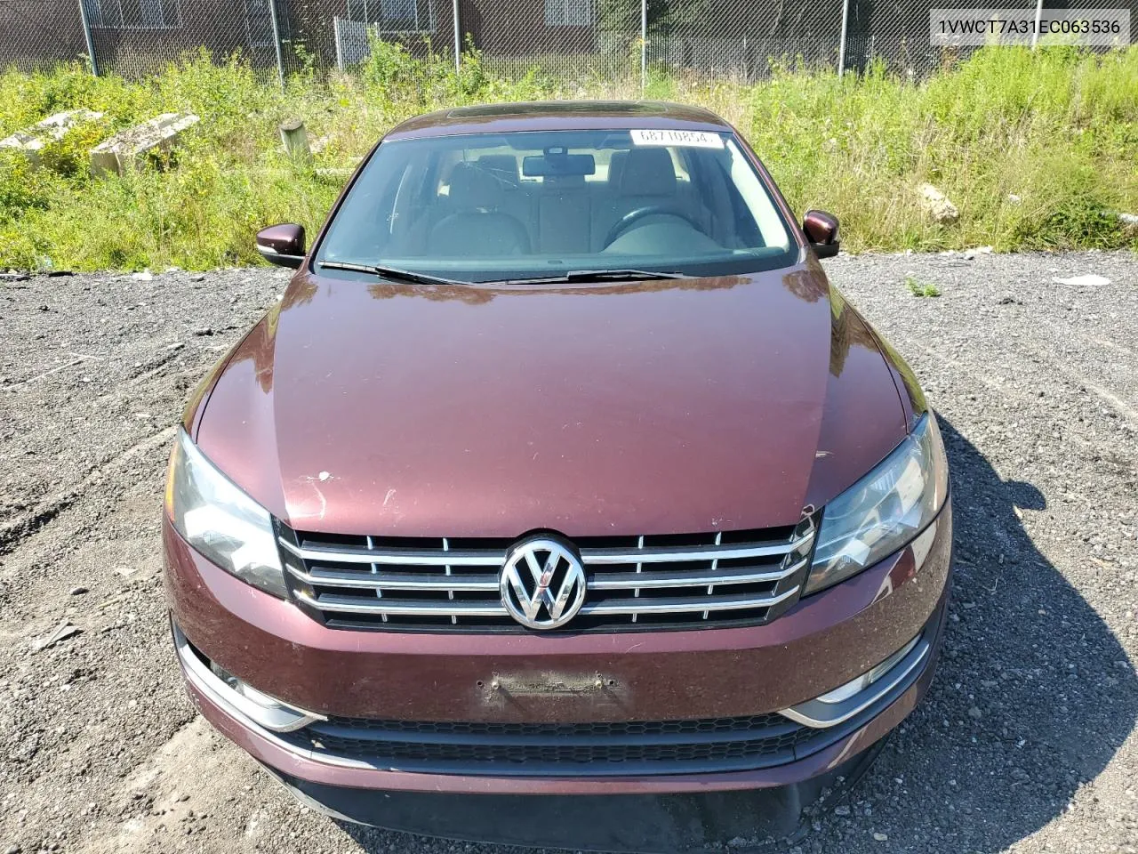 1VWCT7A31EC063536 2014 Volkswagen Passat Sel