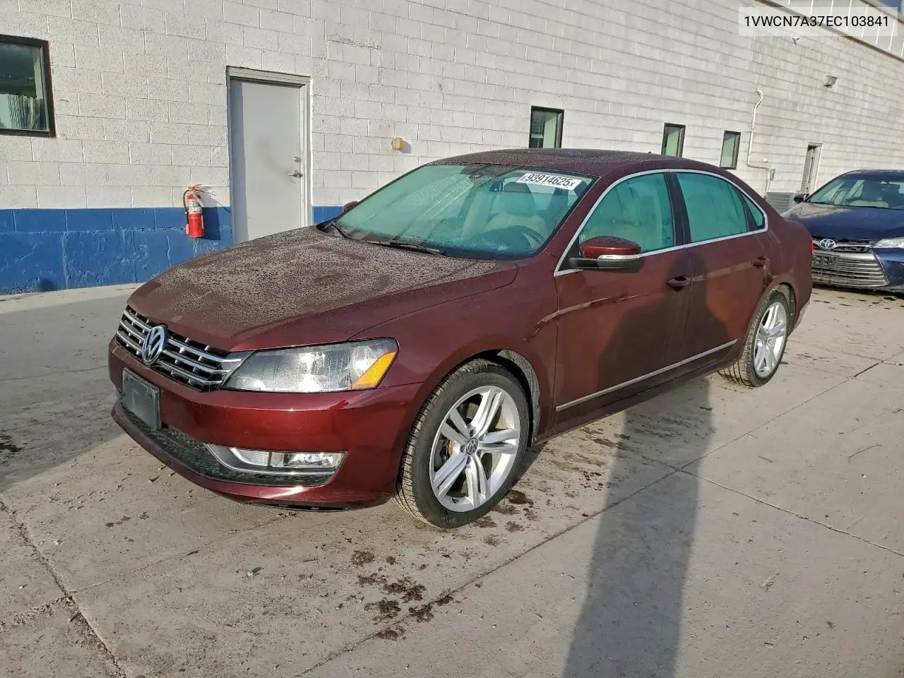 1VWCN7A37EC103841 2014 Volkswagen Passat Sel