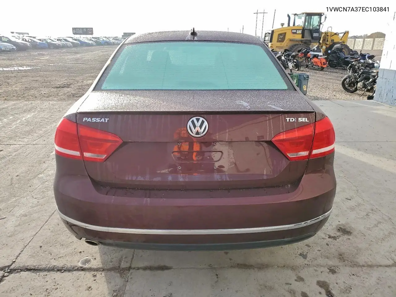 1VWCN7A37EC103841 2014 Volkswagen Passat Sel