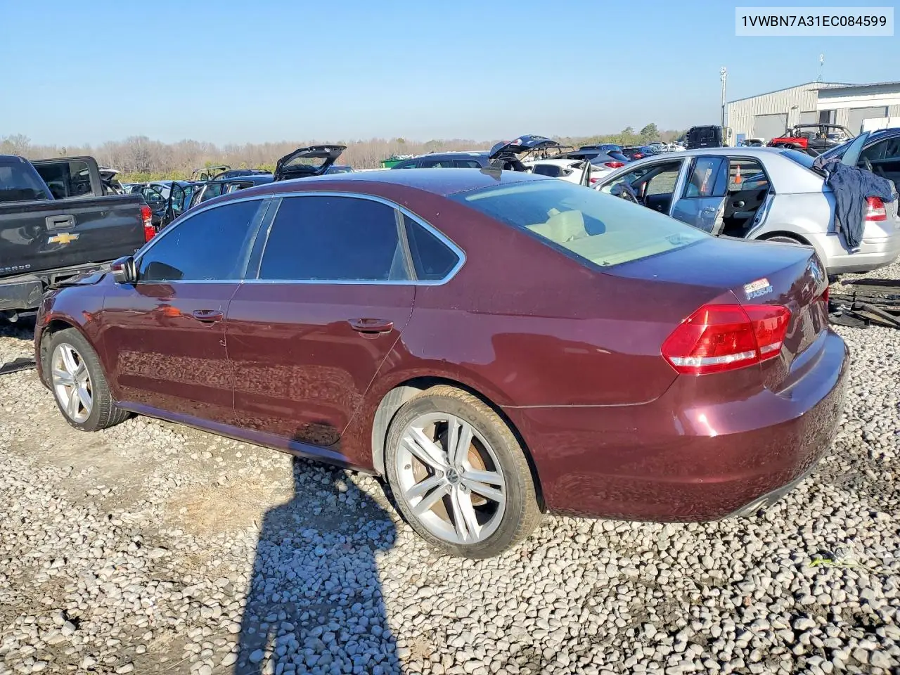 1VWBN7A31EC084599 2014 Volkswagen Passat Se
