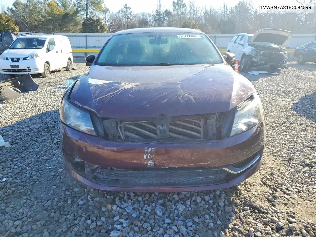 1VWBN7A31EC084599 2014 Volkswagen Passat Se