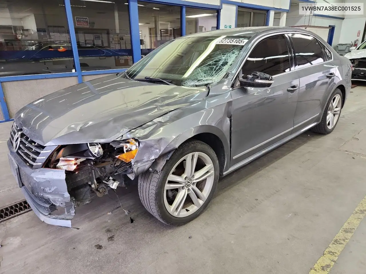 1VWBN7A38EC001525 2014 Volkswagen Passat Se