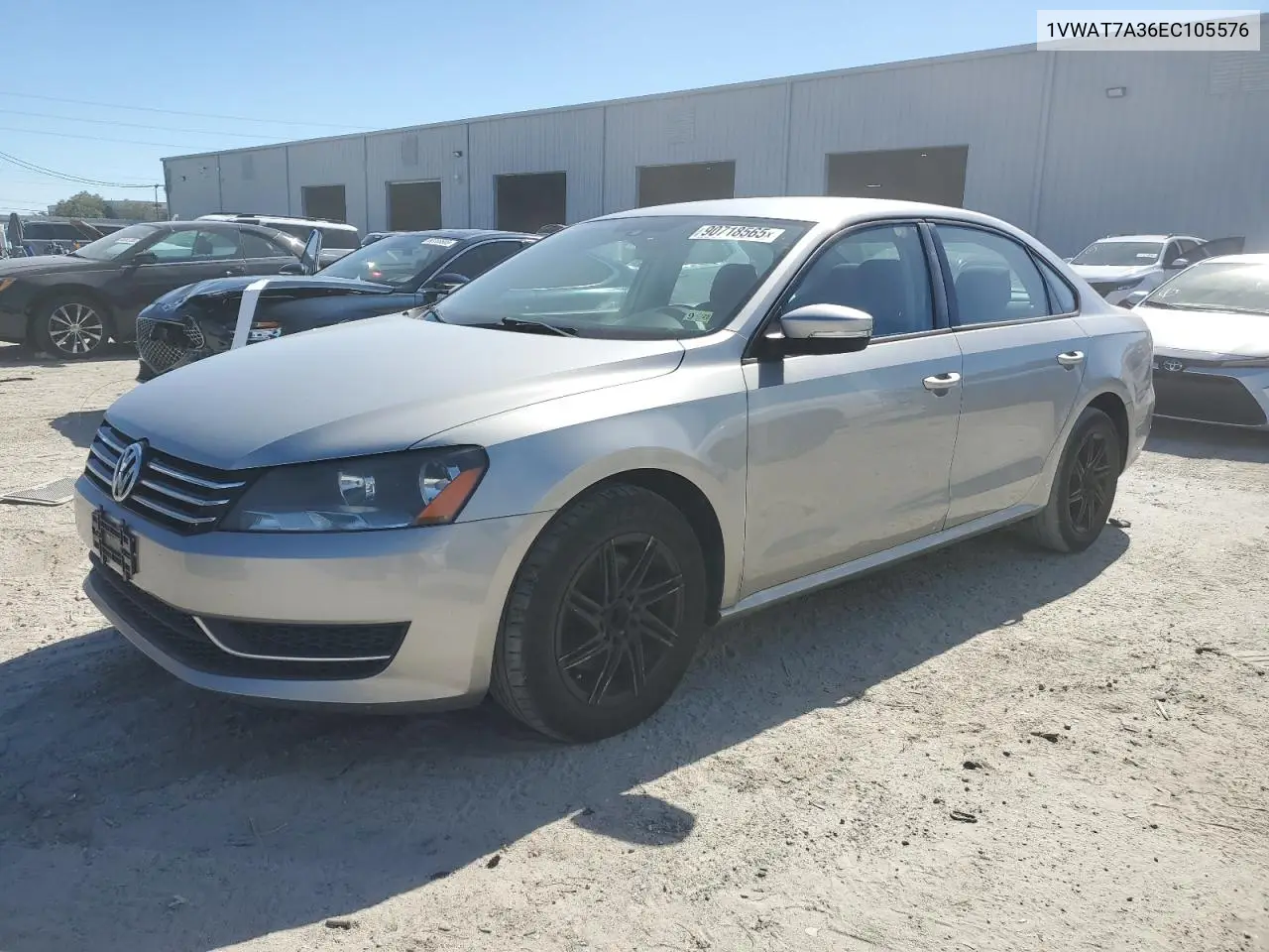 1VWAT7A36EC105576 2014 Volkswagen Passat S