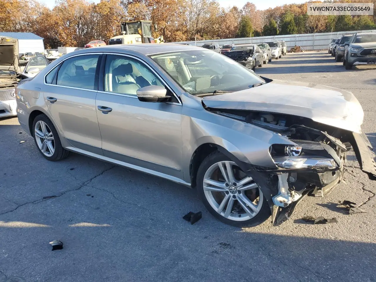 1VWCN7A33EC035649 2014 Volkswagen Passat Sel