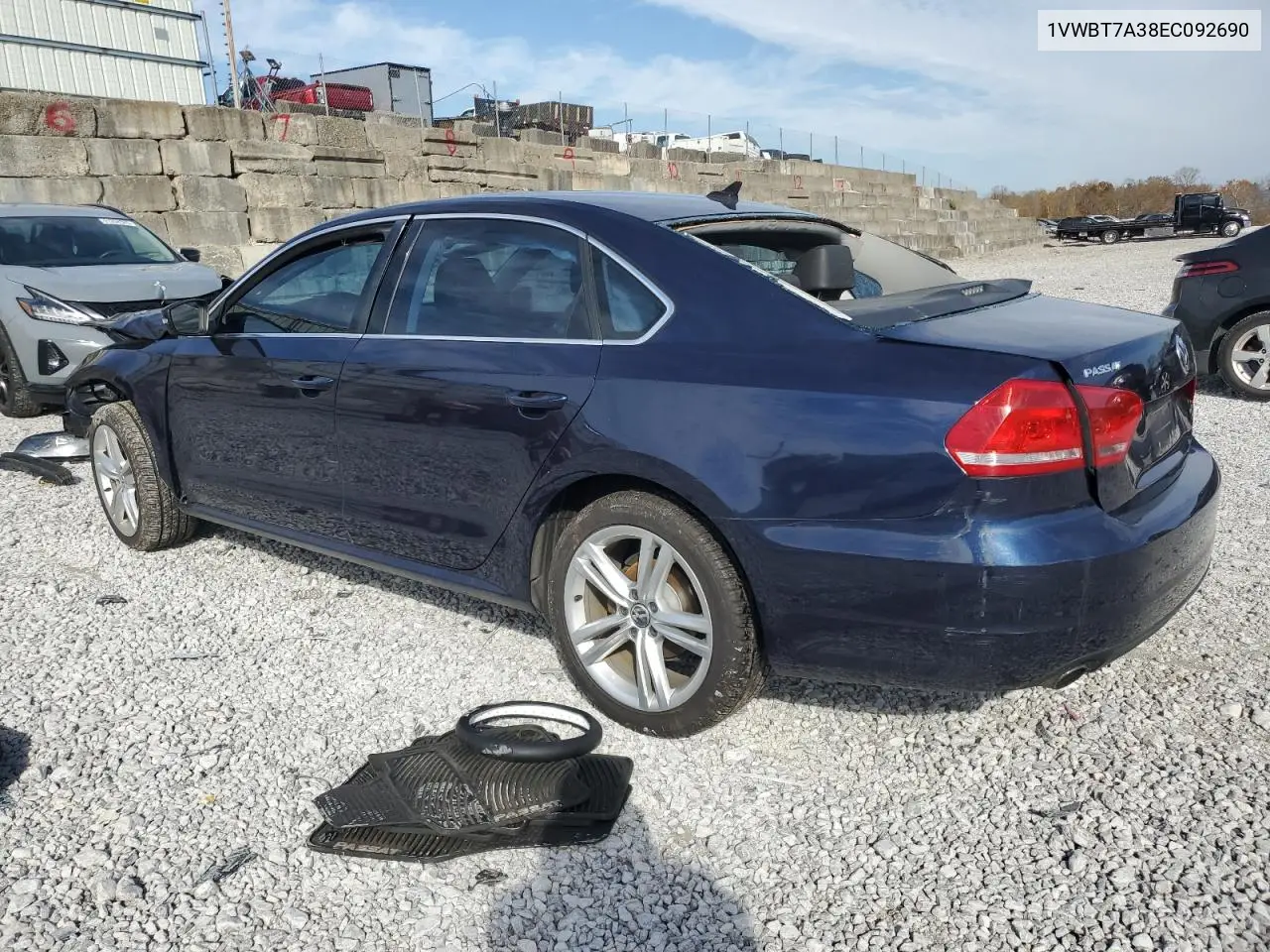 1VWBT7A38EC092690 2014 Volkswagen Passat Se