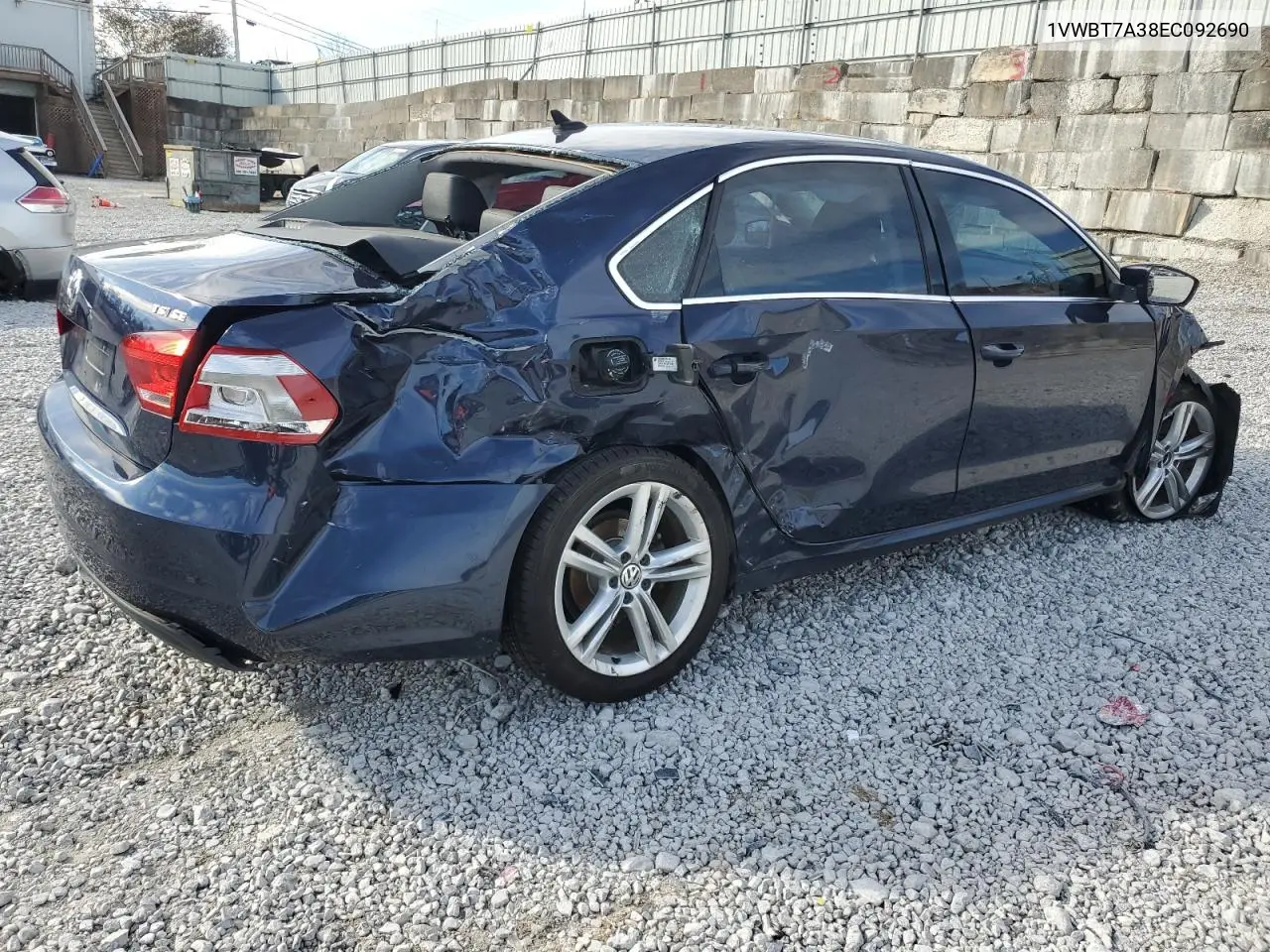 1VWBT7A38EC092690 2014 Volkswagen Passat Se