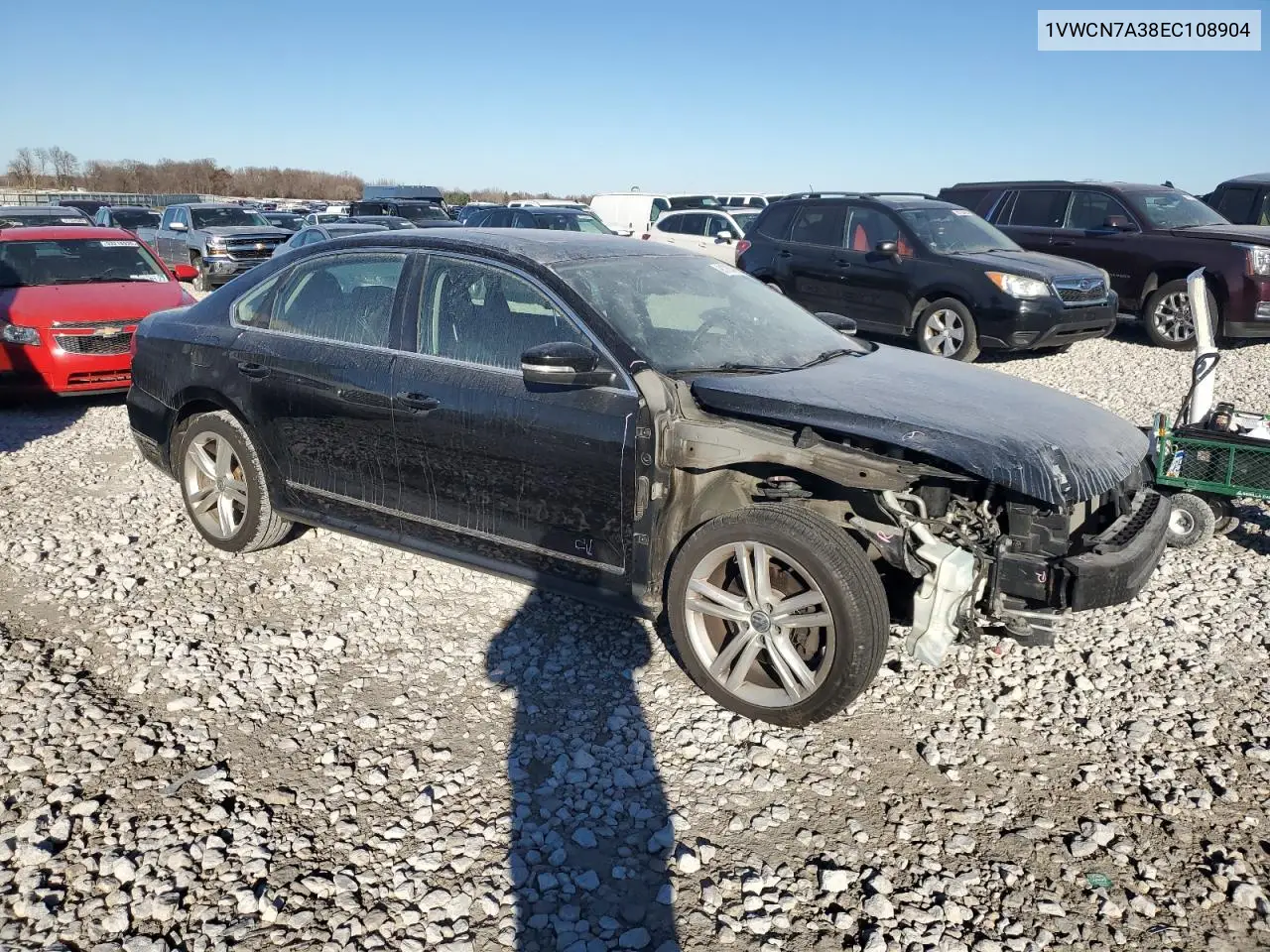 1VWCN7A38EC108904 2014 Volkswagen Passat Sel