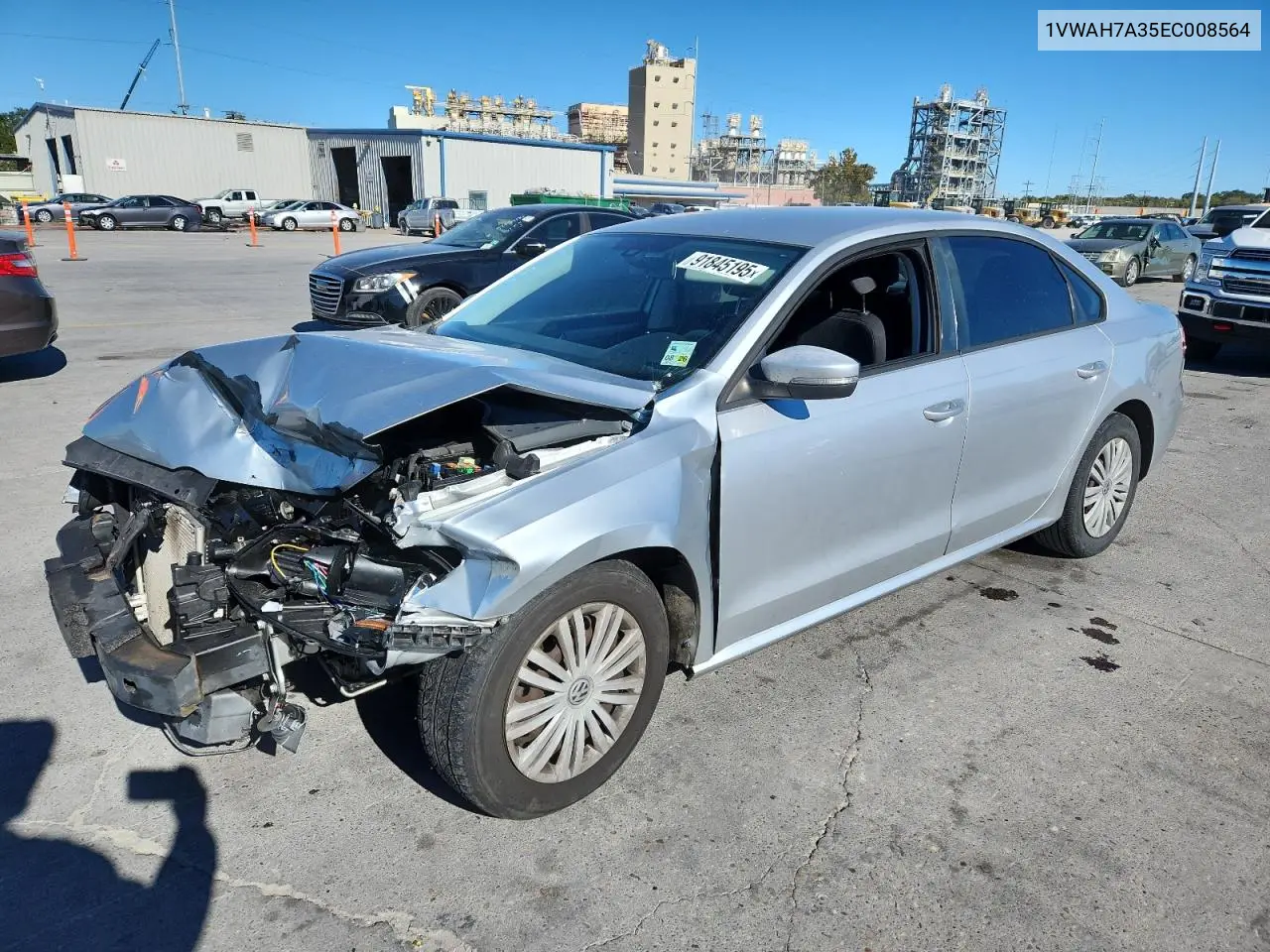 1VWAH7A35EC008564 2014 Volkswagen Passat S
