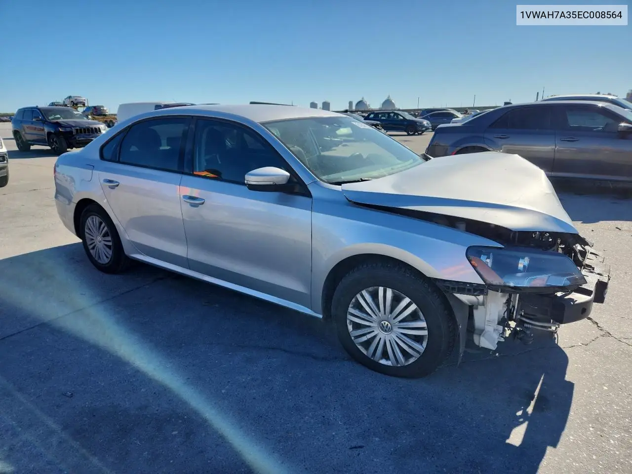 1VWAH7A35EC008564 2014 Volkswagen Passat S