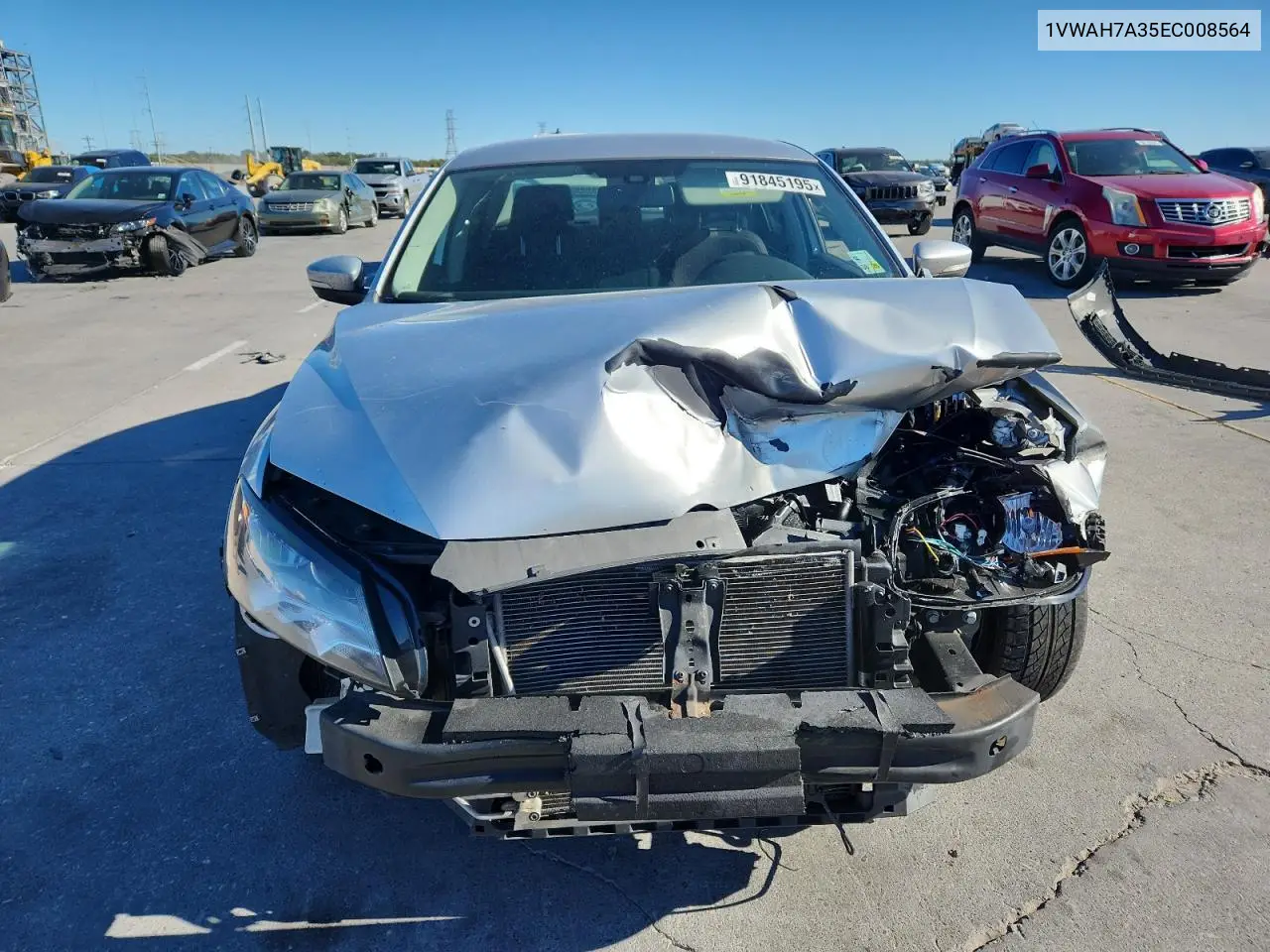 1VWAH7A35EC008564 2014 Volkswagen Passat S