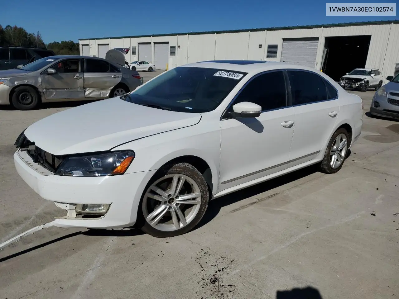 1VWBN7A30EC102574 2014 Volkswagen Passat Se