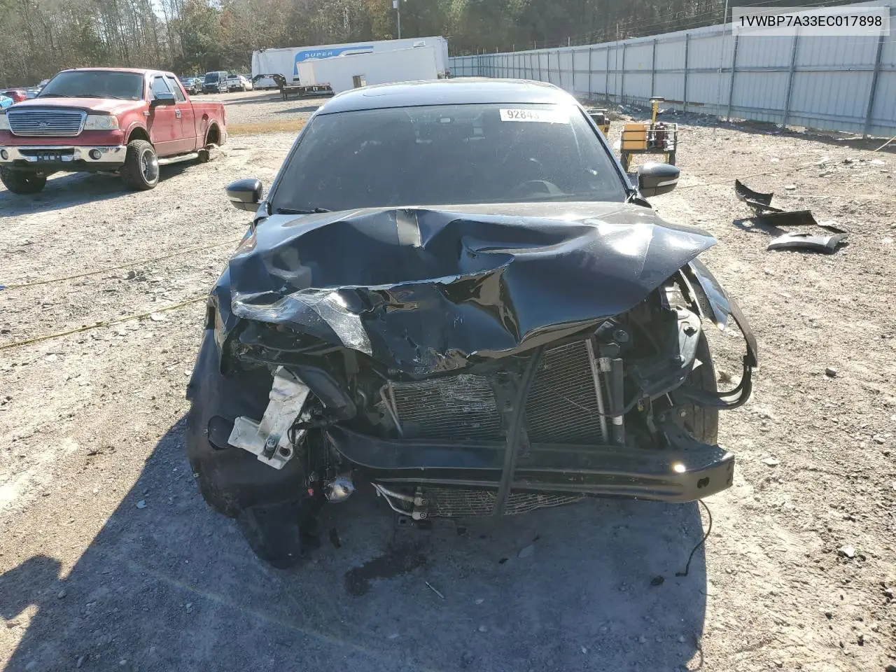 1VWBP7A33EC017898 2014 Volkswagen Passat Se