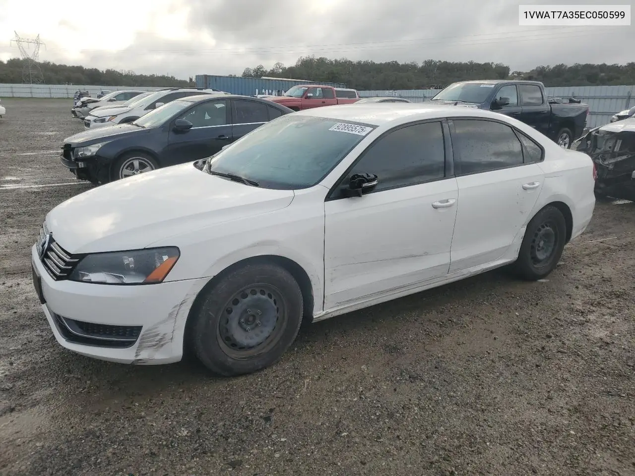 1VWAT7A35EC050599 2014 Volkswagen Passat S