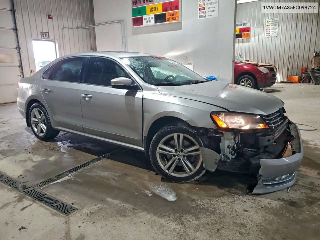 1VWCM7A35EC098724 2014 Volkswagen Passat Sel