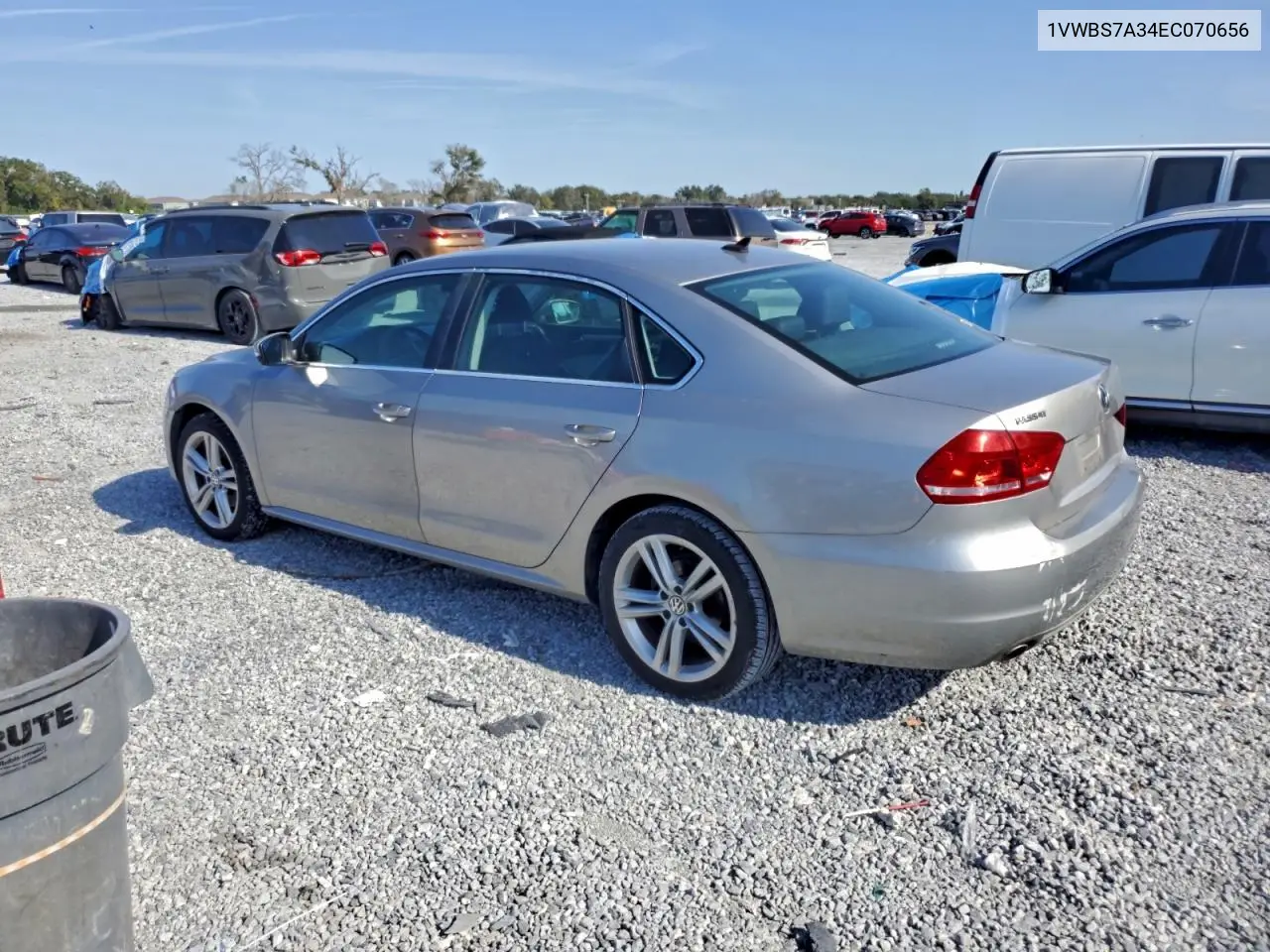 1VWBS7A34EC070656 2014 Volkswagen Passat Se