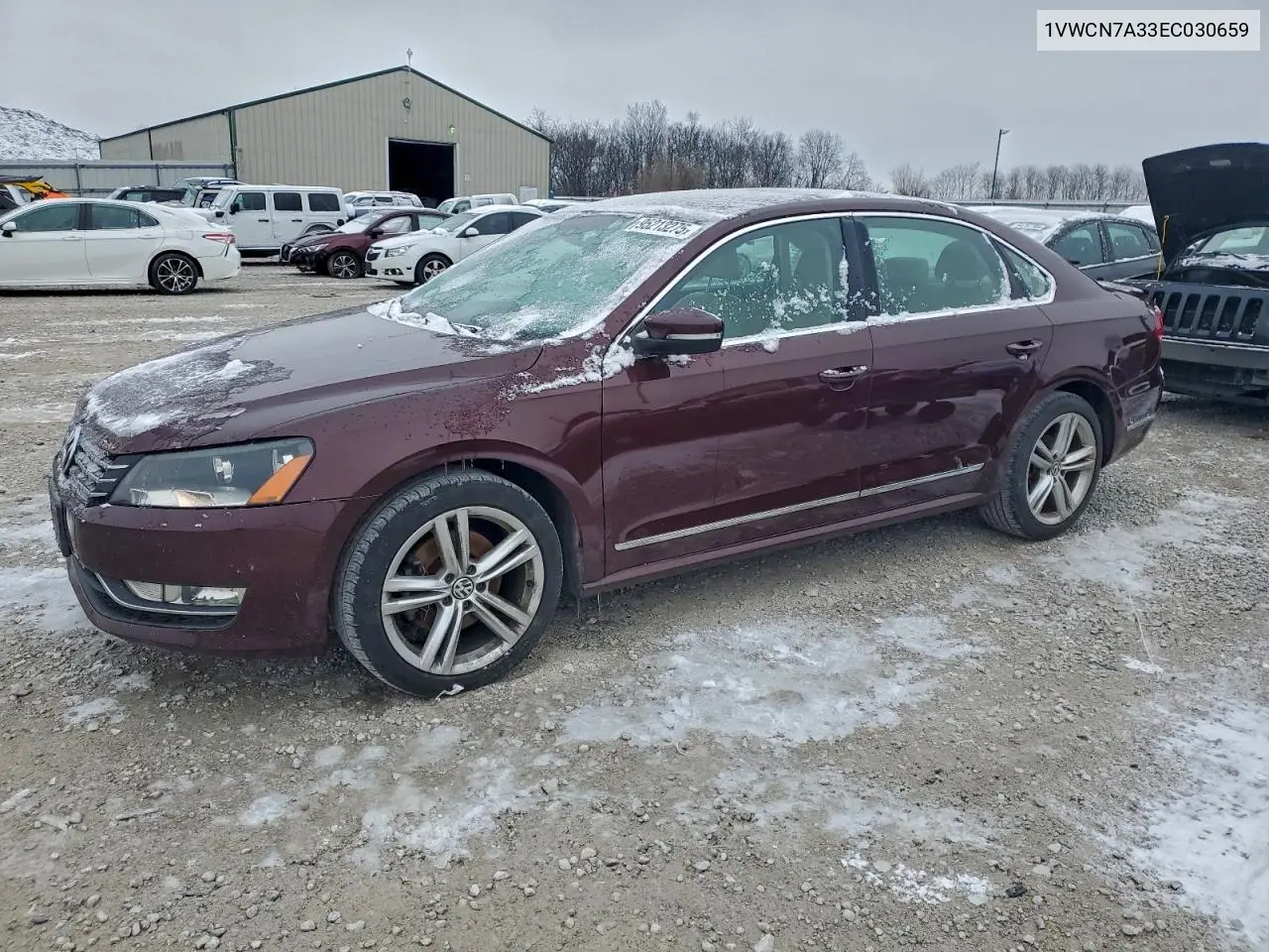 1VWCN7A33EC030659 2014 Volkswagen Passat Sel