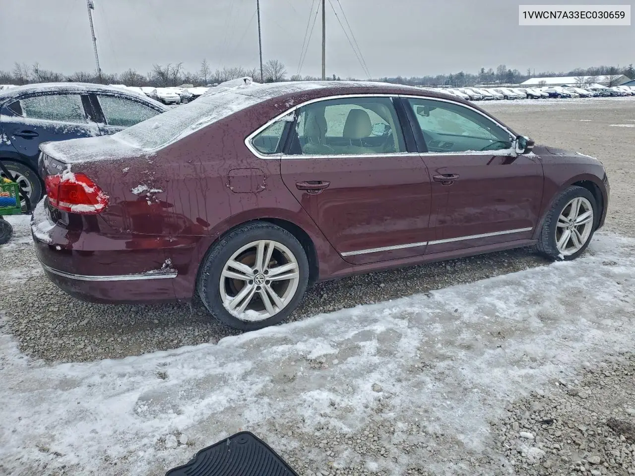 1VWCN7A33EC030659 2014 Volkswagen Passat Sel