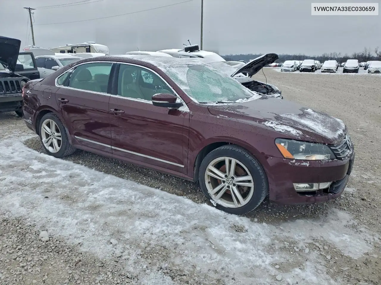 1VWCN7A33EC030659 2014 Volkswagen Passat Sel