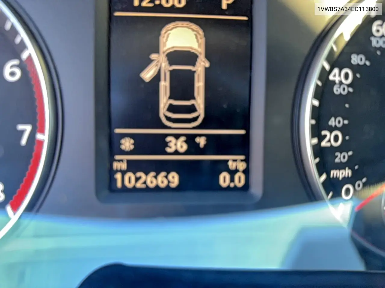 1VWBS7A34EC113800 2014 Volkswagen Passat Se
