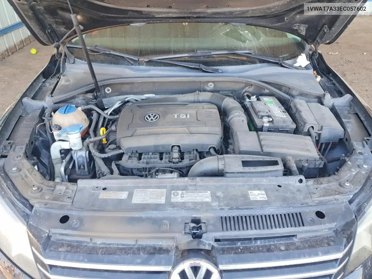 1VWAT7A33EC057602 2014 Volkswagen Passat S