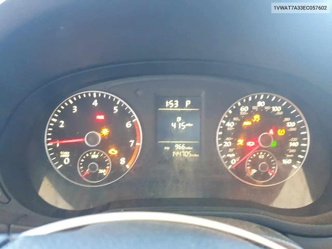 1VWAT7A33EC057602 2014 Volkswagen Passat S