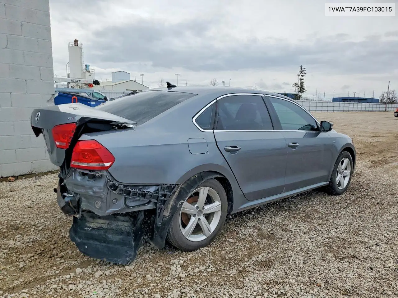 1VWAT7A39FC103015 2015 Volkswagen Passat S