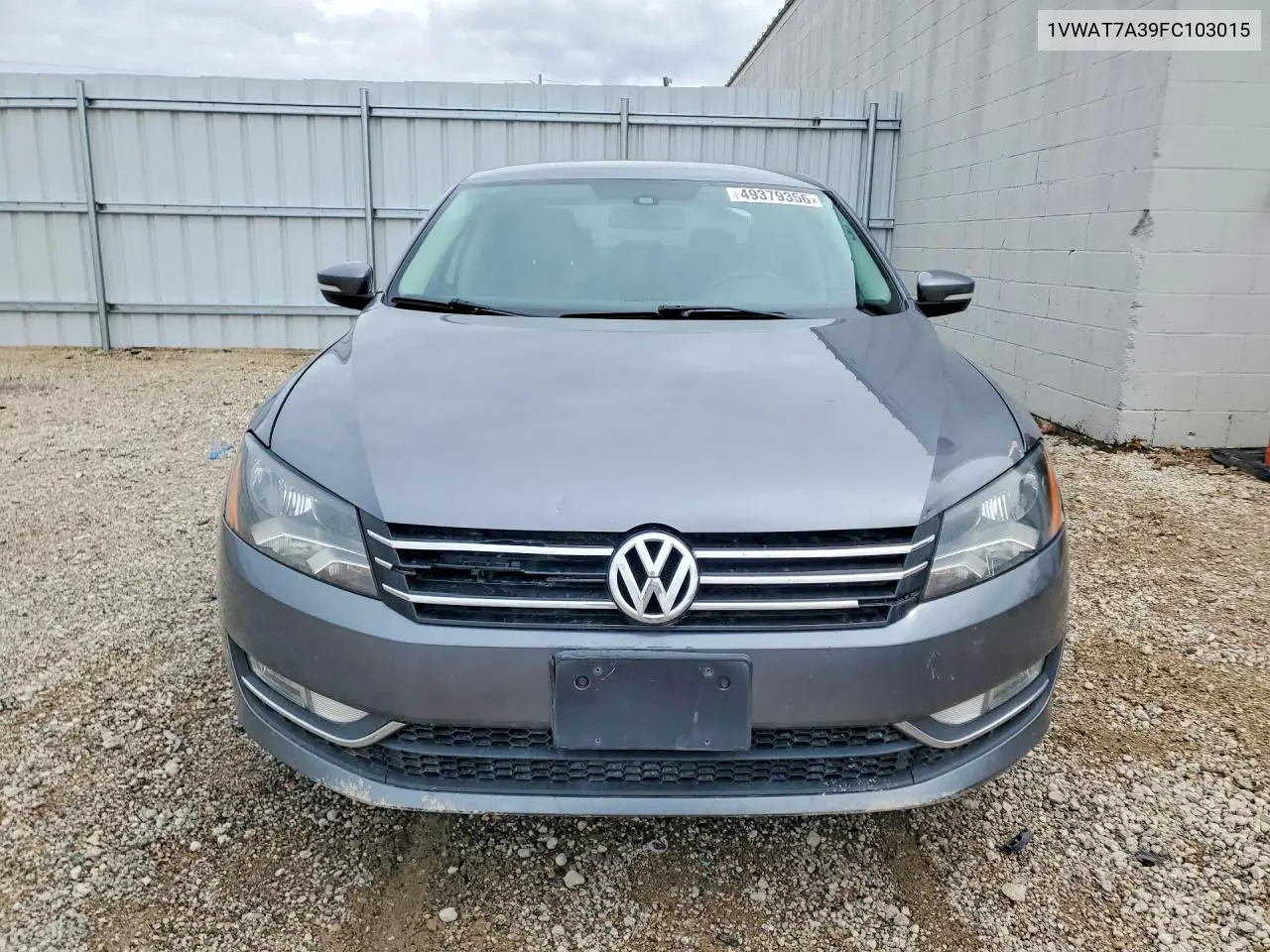 1VWAT7A39FC103015 2015 Volkswagen Passat S