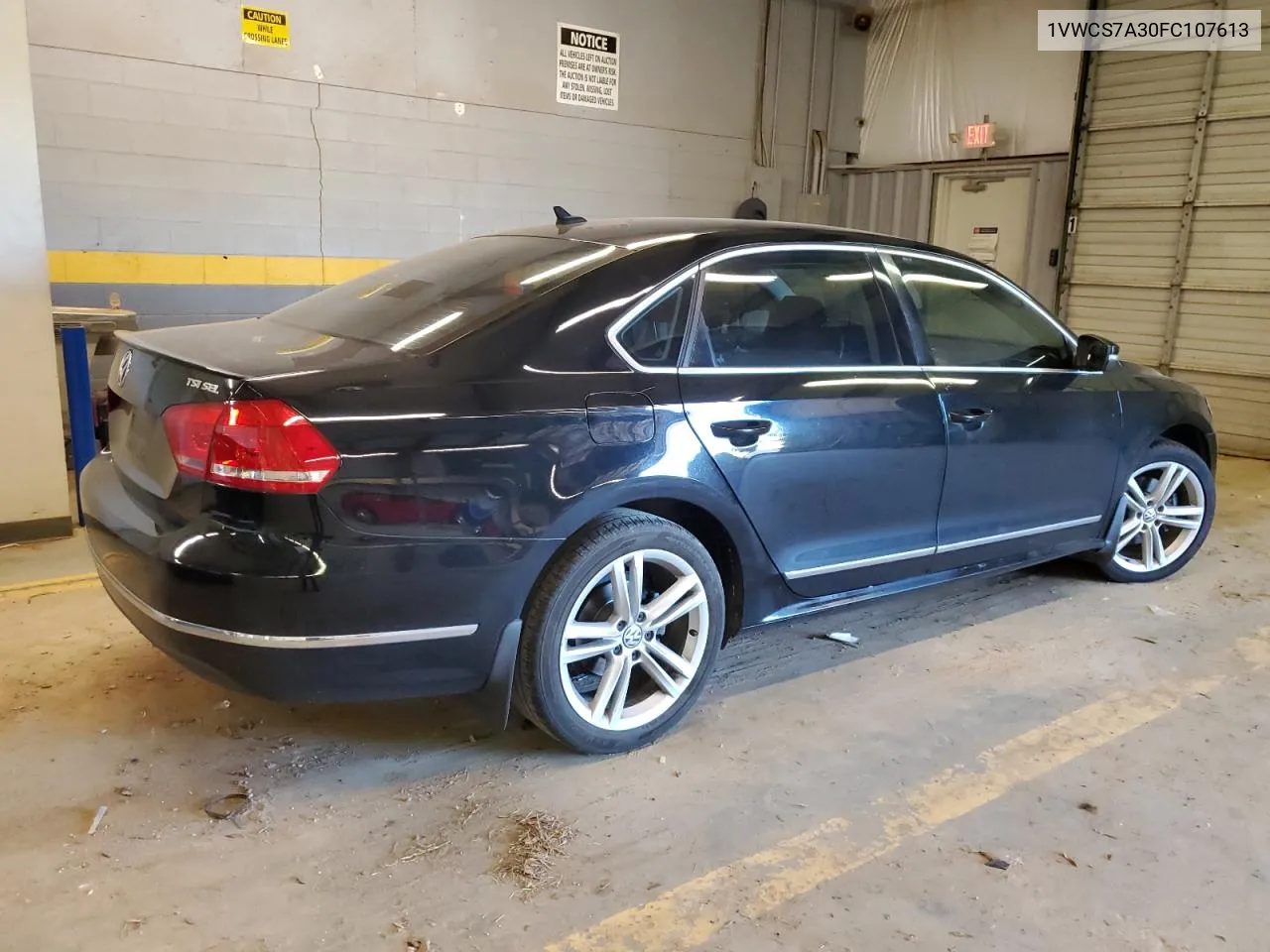 1VWCS7A30FC107613 2015 Volkswagen Passat Sel