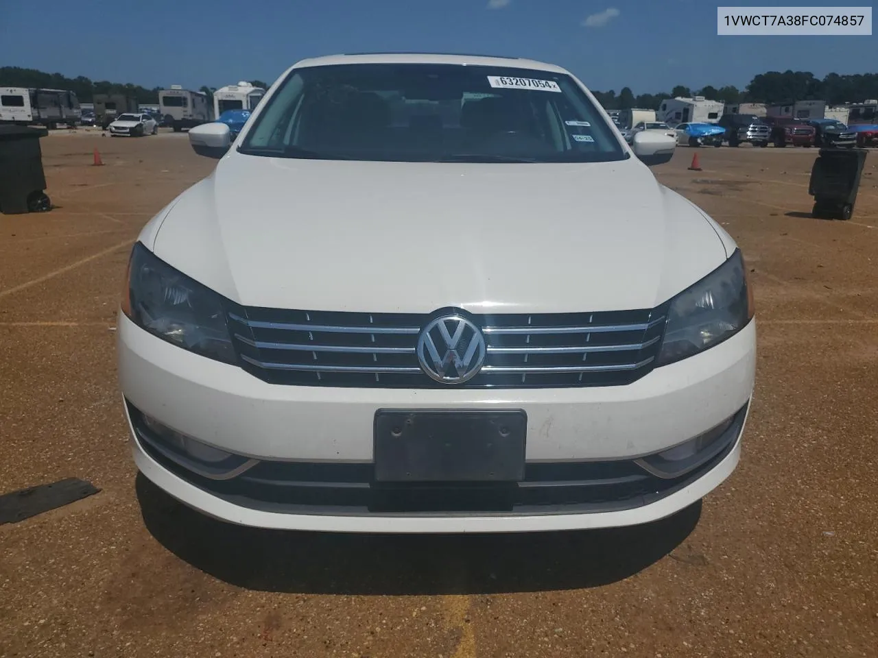 1VWCT7A38FC074857 2015 Volkswagen Passat Sel