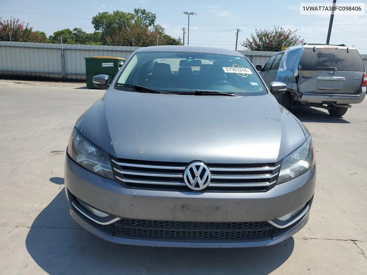 1VWAT7A38FC098406 2015 Volkswagen Passat S