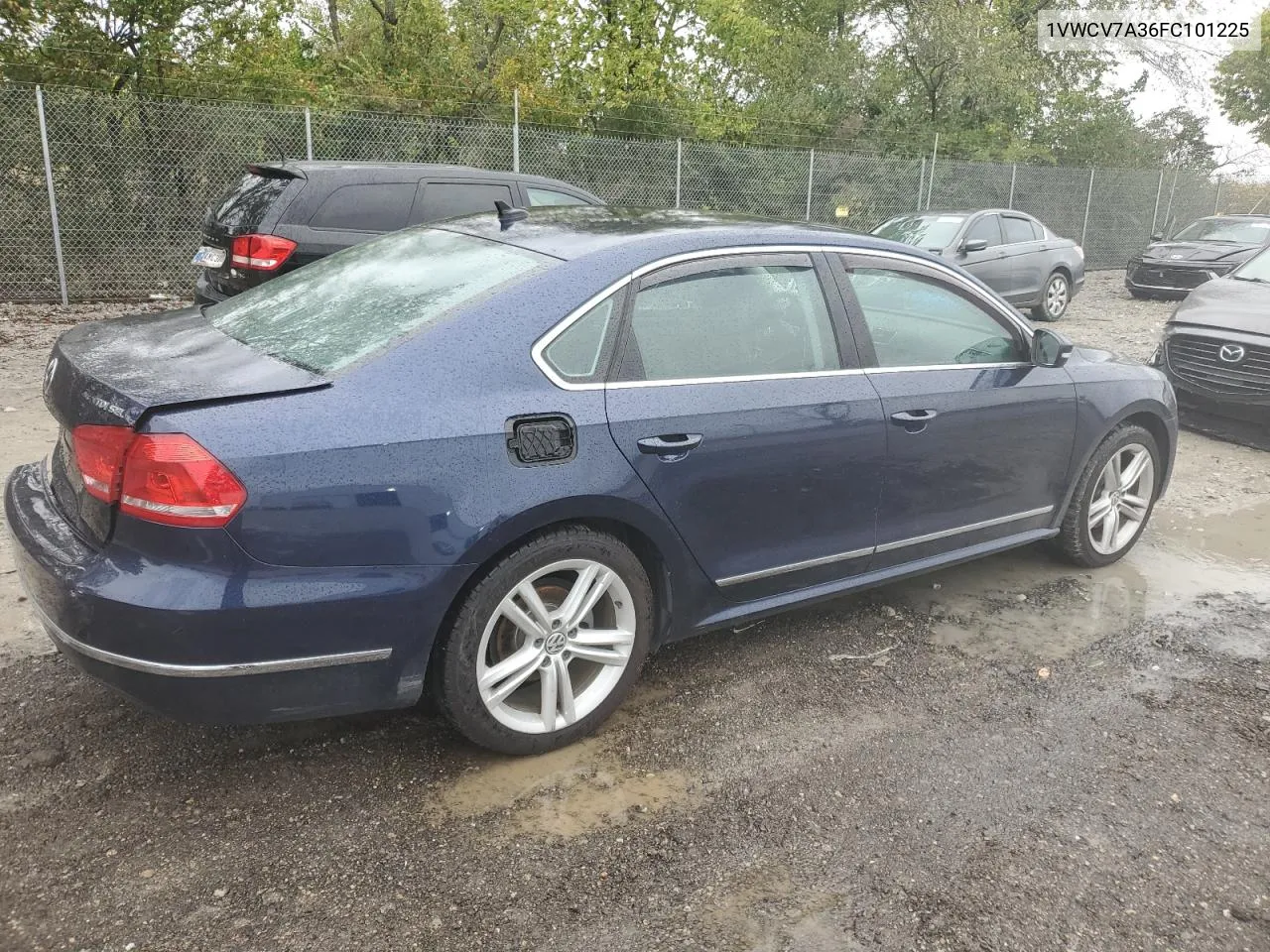 1VWCV7A36FC101225 2015 Volkswagen Passat Sel