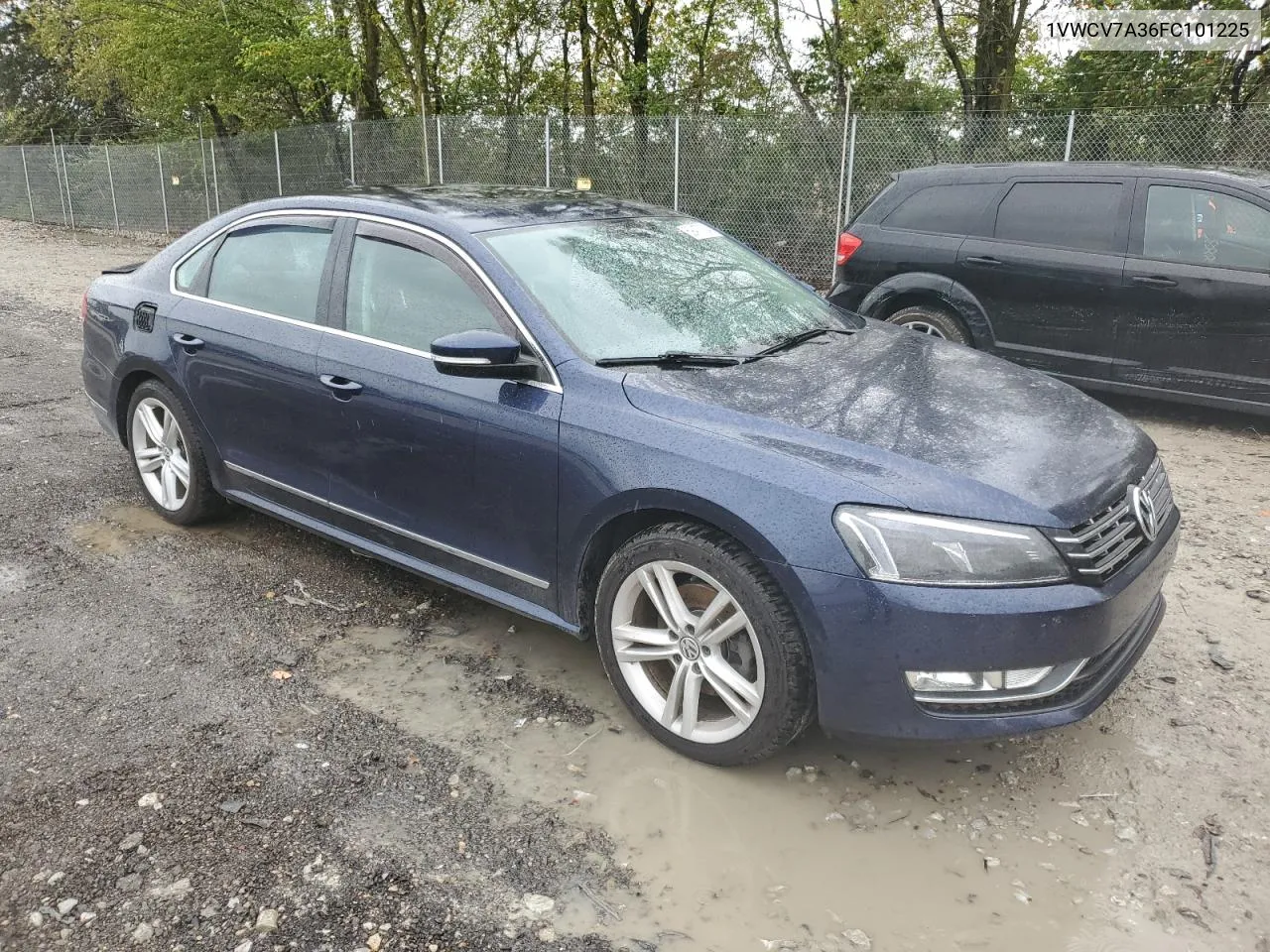 1VWCV7A36FC101225 2015 Volkswagen Passat Sel