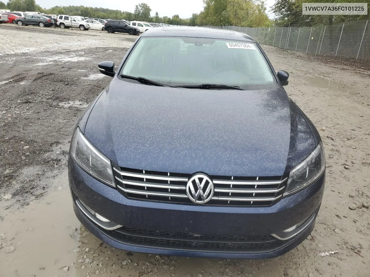 1VWCV7A36FC101225 2015 Volkswagen Passat Sel